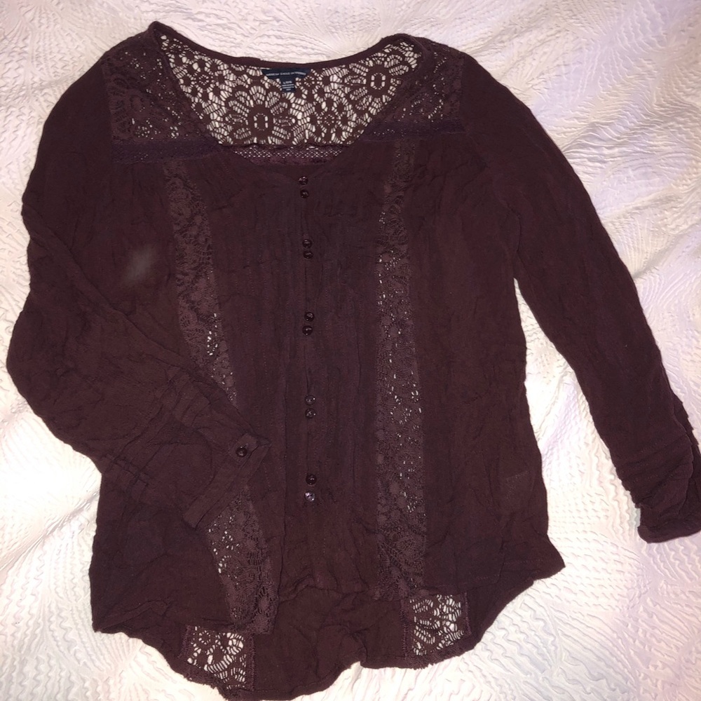 Lace Long-sleeve Top